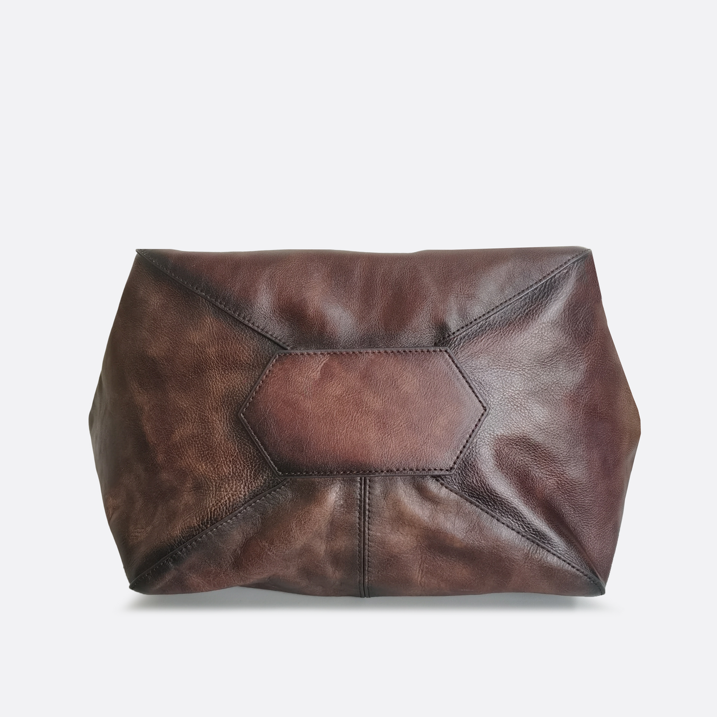 Women's genuine waxed cowhide leather handbag depaule V5 design