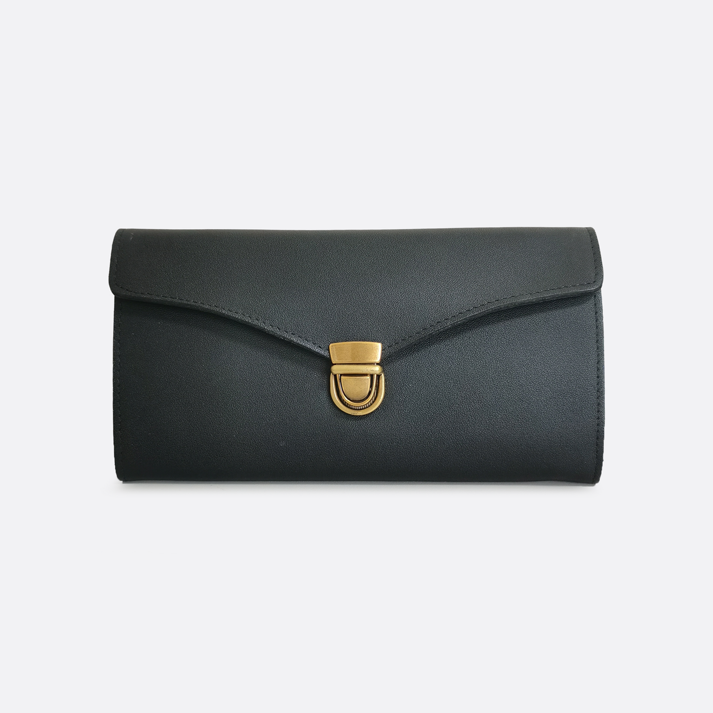 Women's waxed cowhide leather wallet/purse Prya V2 design