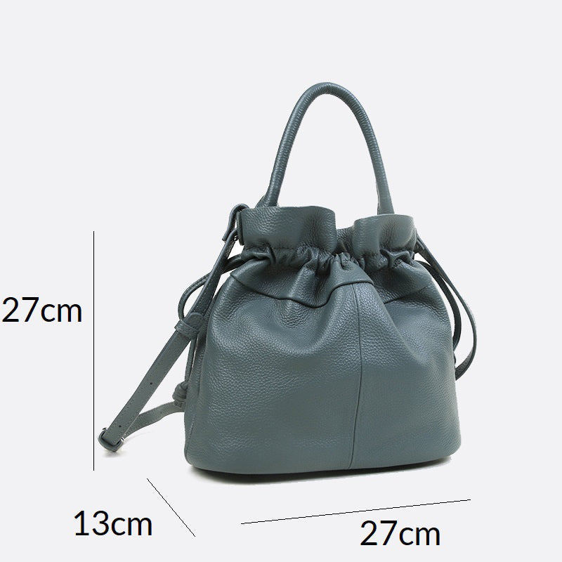 Women's genuine cowhide leather handbag Fuku V2 design