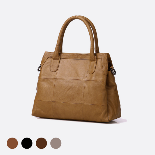 Women's genuine cowhide leather handbag Ingrid V2 design