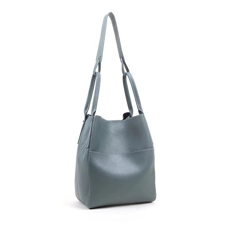 Women's genuine cowhide leather handbag Basket Lock V4 design