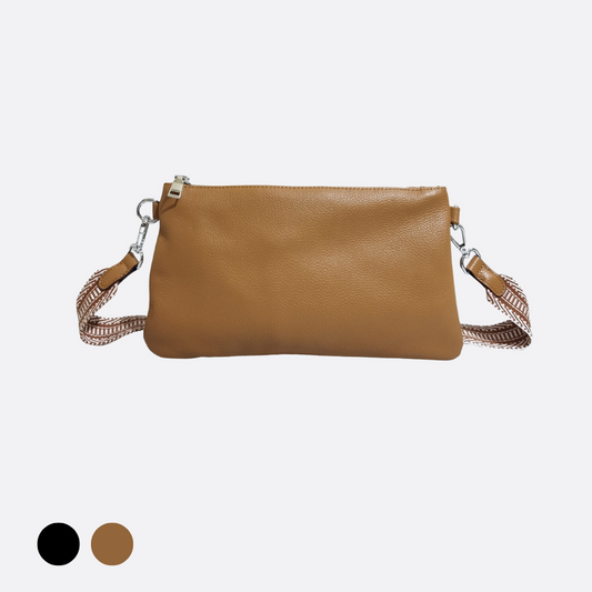 Women's genuine cowhide leather clutch handbag Almo V2 design