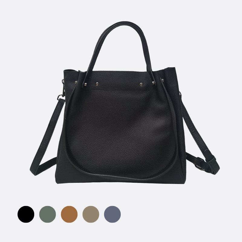 Women's genuine cowhide leather handbag Barbara design
