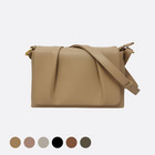 Women's genuine cowhide leather messenger satchel bag handbag Boite fold design