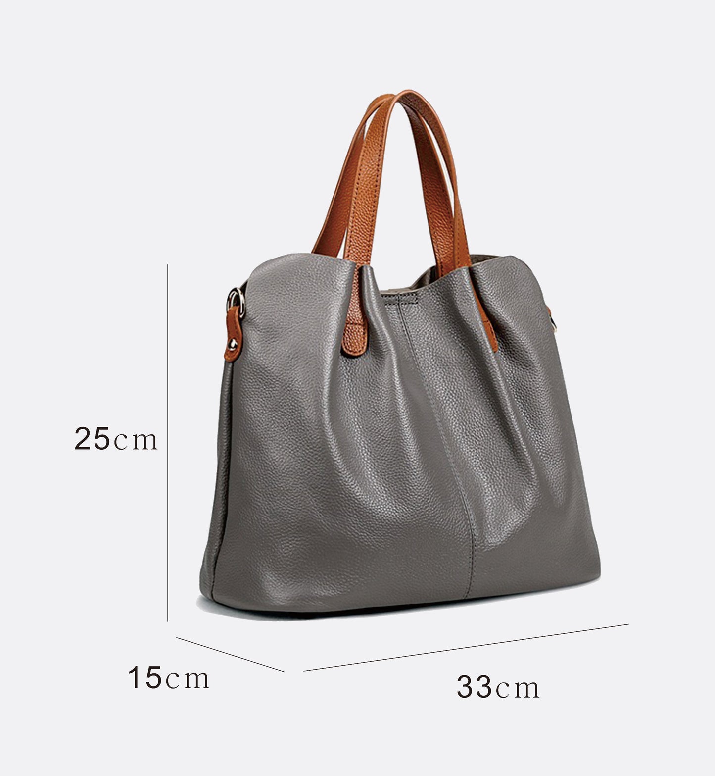 Women's genuine cowhide leather handbag Borsa V2 design