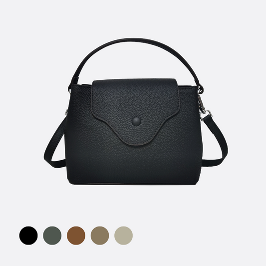 Women's genuine cowhide leather handbag Lorena design