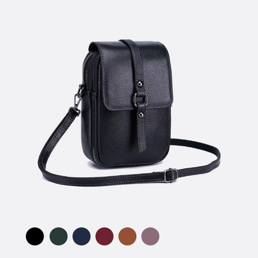 Women's genuine cowhide leather handphone bag Mirren design