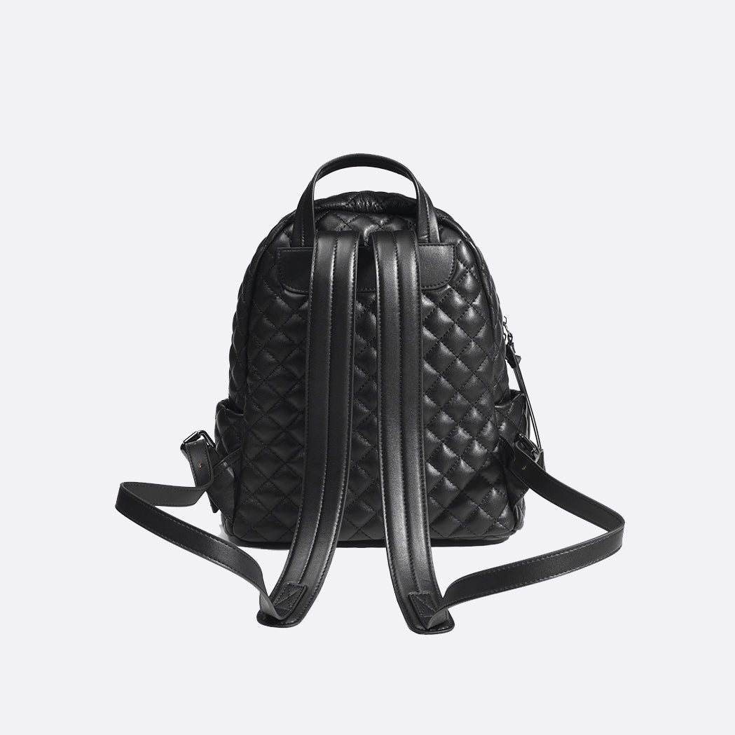 Women's lambskin leather Vyar design quilted backpack