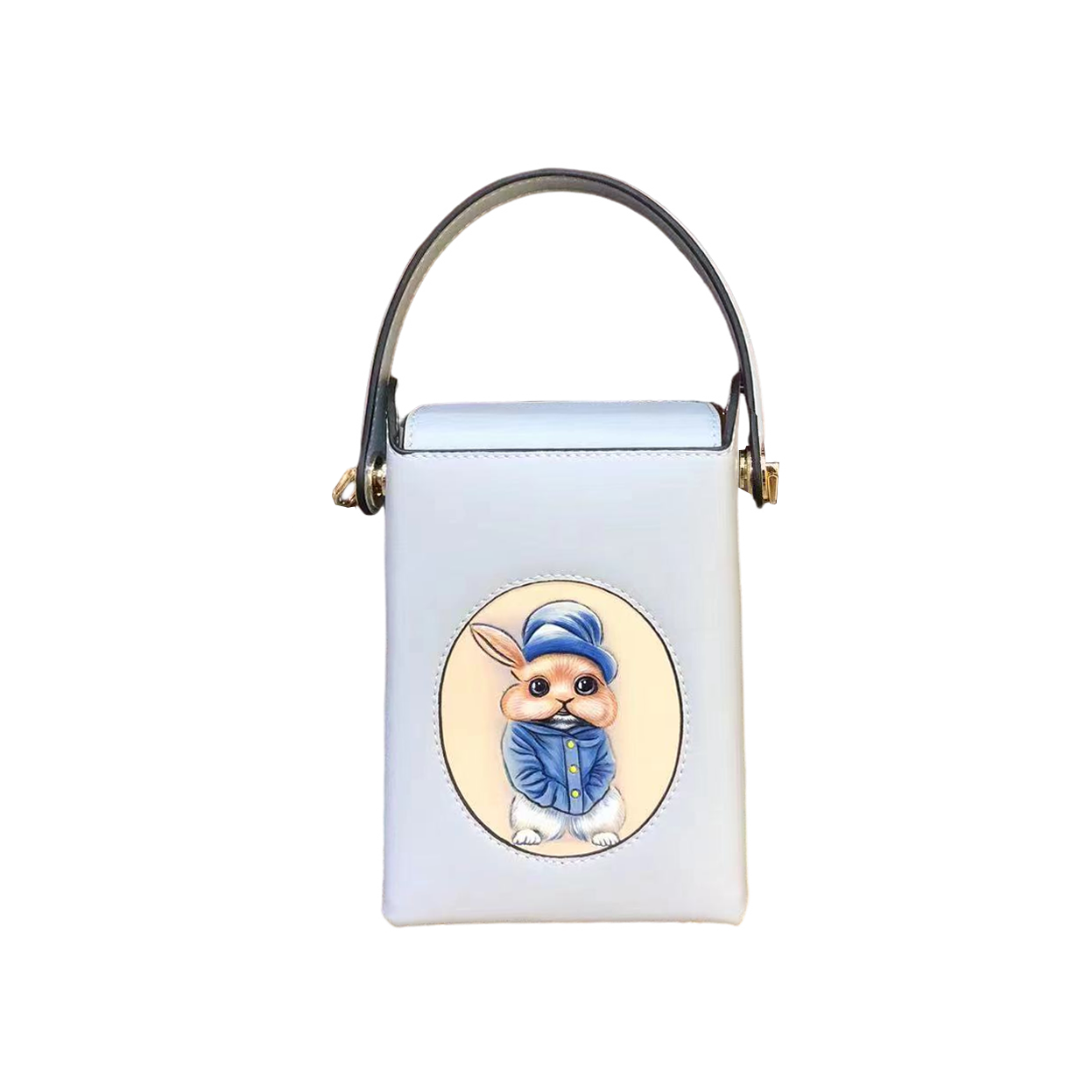 Women's genuine cowhide leather engraved handbag Schon design