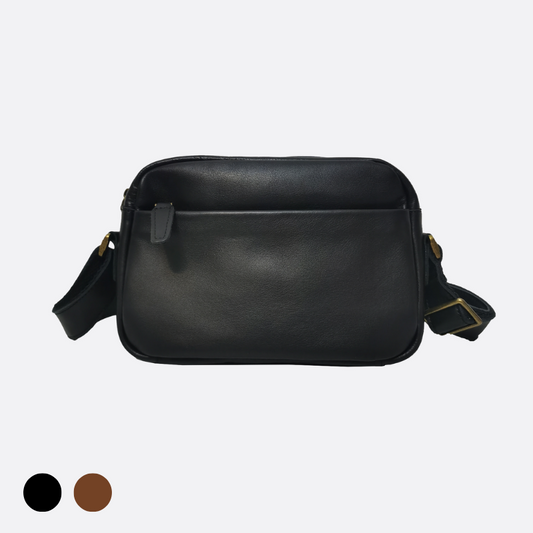 Unisex genuine cowhide leather sling bag Murca V2 design