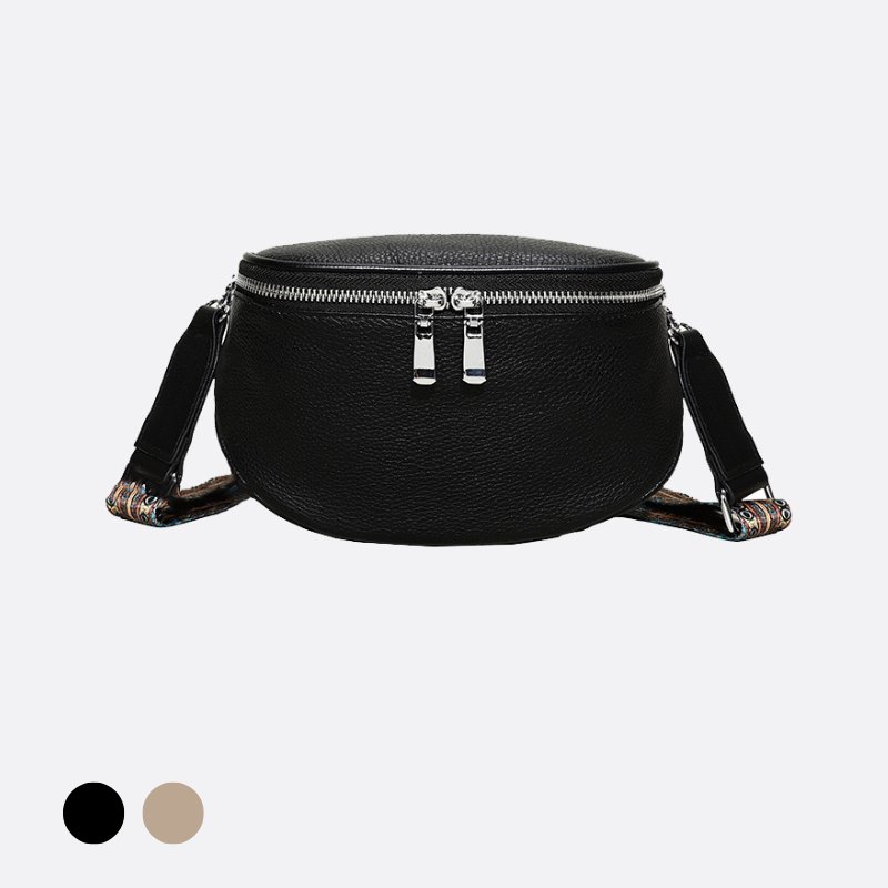 Women's genuine cowhide leather handbag Tilo V3 design camera bag with tribal strap