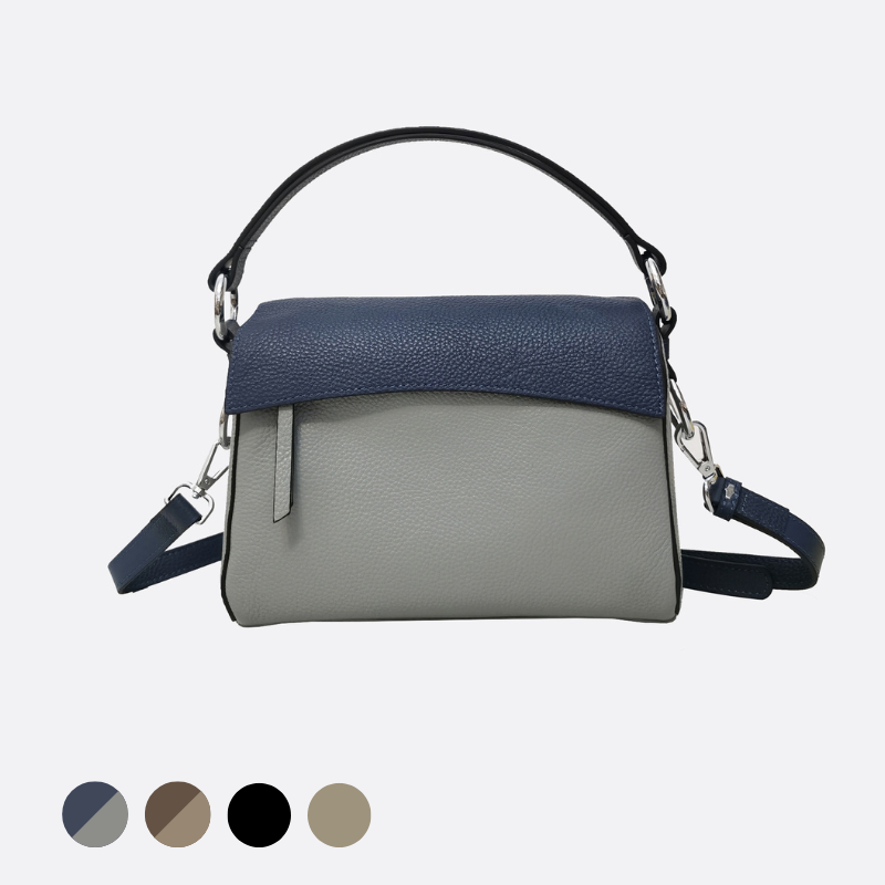 Women's genuine cowhide leather handbag Trika design