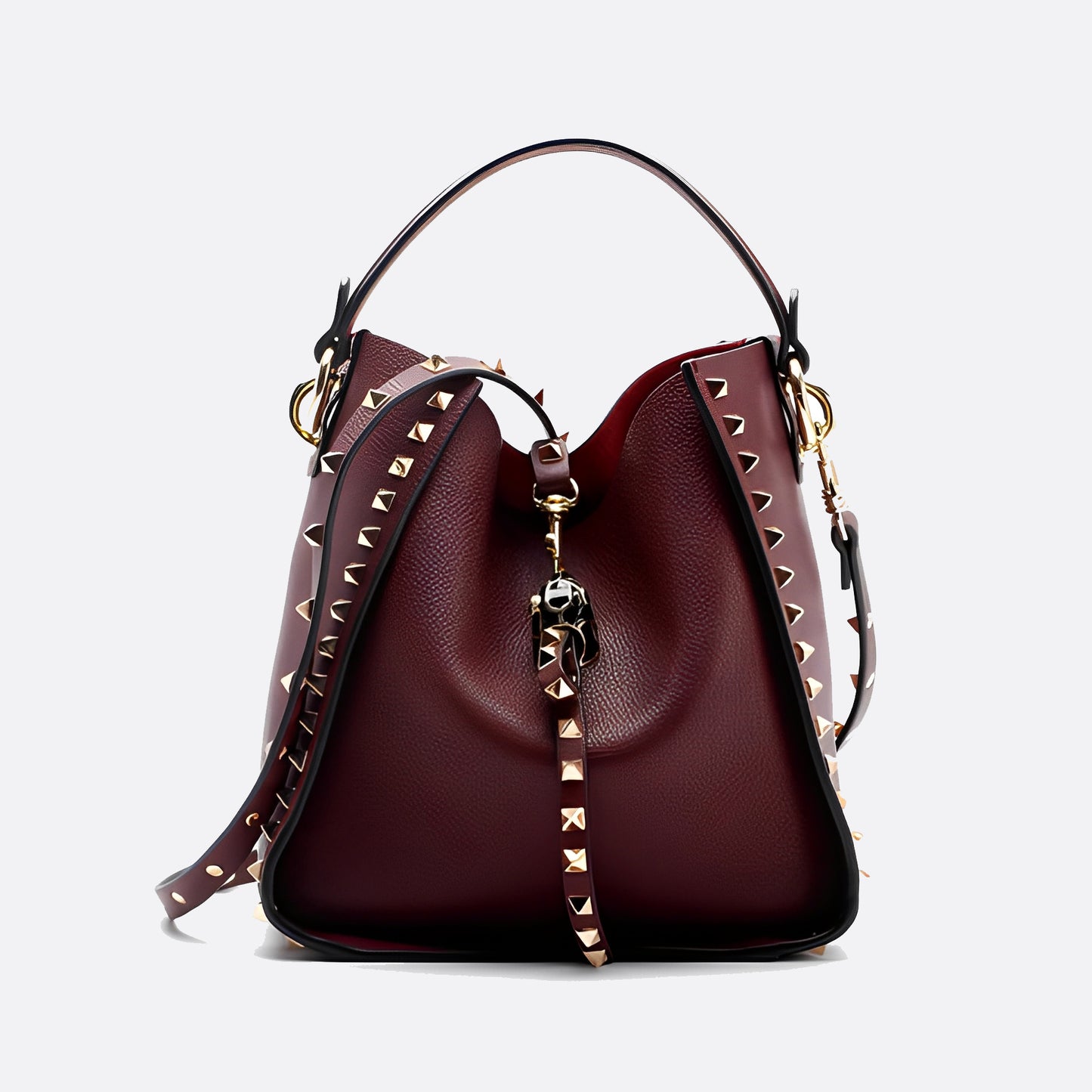 Women's genuine cowhide leather handbag Gloria design