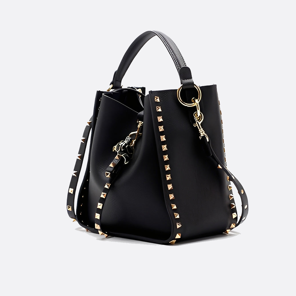Women's genuine cowhide leather handbag Gloria design