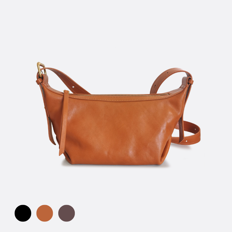 Women's cowhide leather handbag Vesny design sling bag