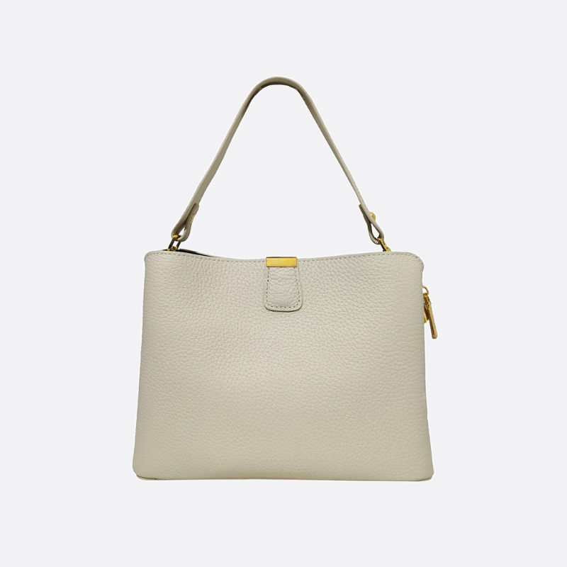 Women's cowhide leather handbag Mori V2 design with 3 straps