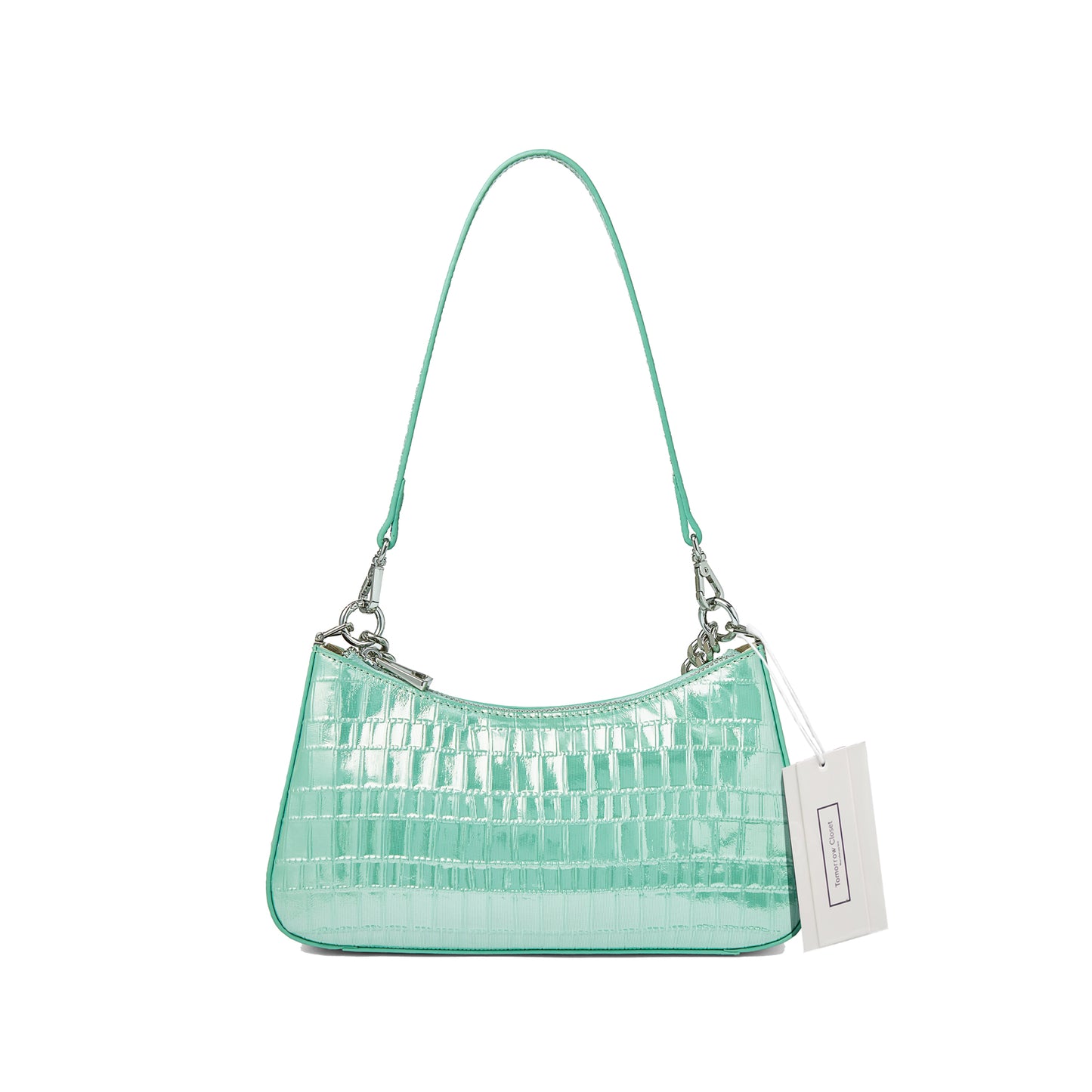 Women's genuine cowhide leather handbag Ingot chain design