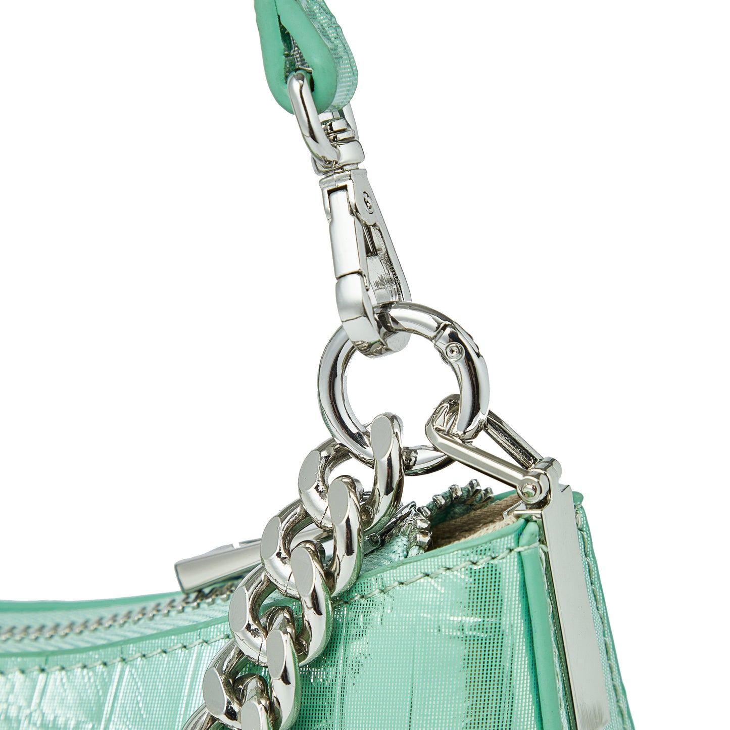 Women's genuine cowhide leather handbag Ingot chain design