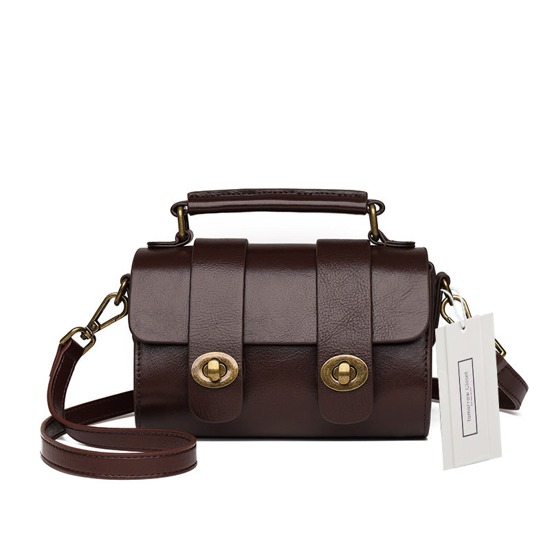 Women's genuine cowhide leather handbag Torba mini design by Tomorrow Closet