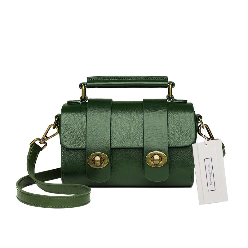 Women's genuine cowhide leather handbag Torba mini design by Tomorrow Closet