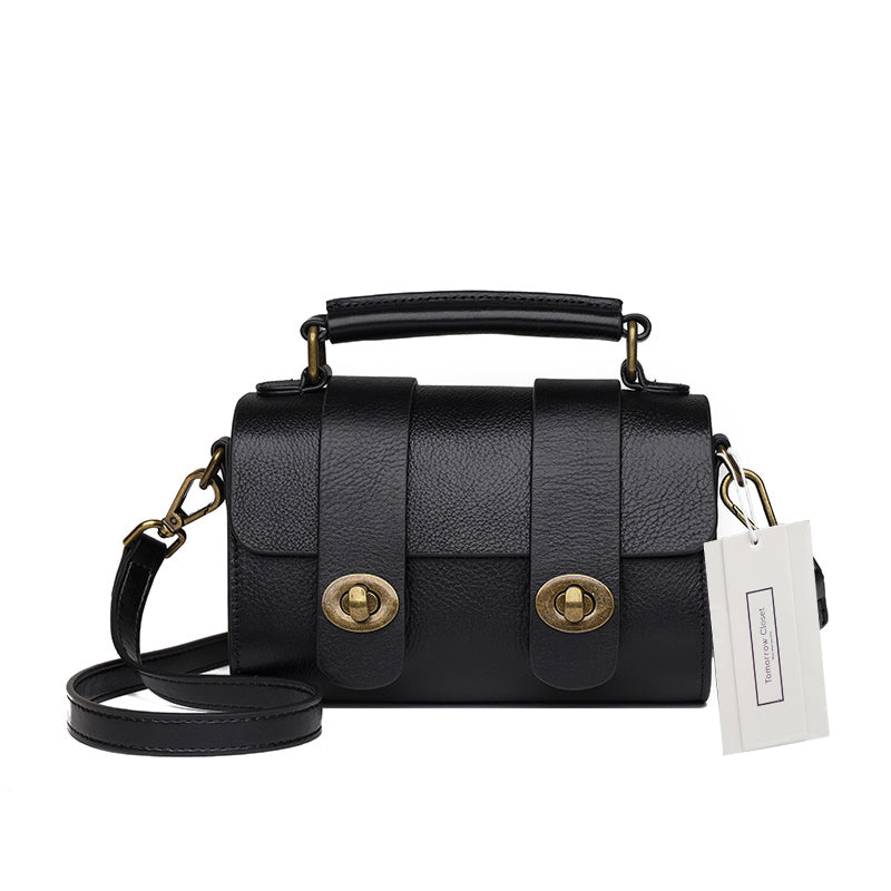 Women's genuine cowhide leather handbag Torba mini design by Tomorrow Closet