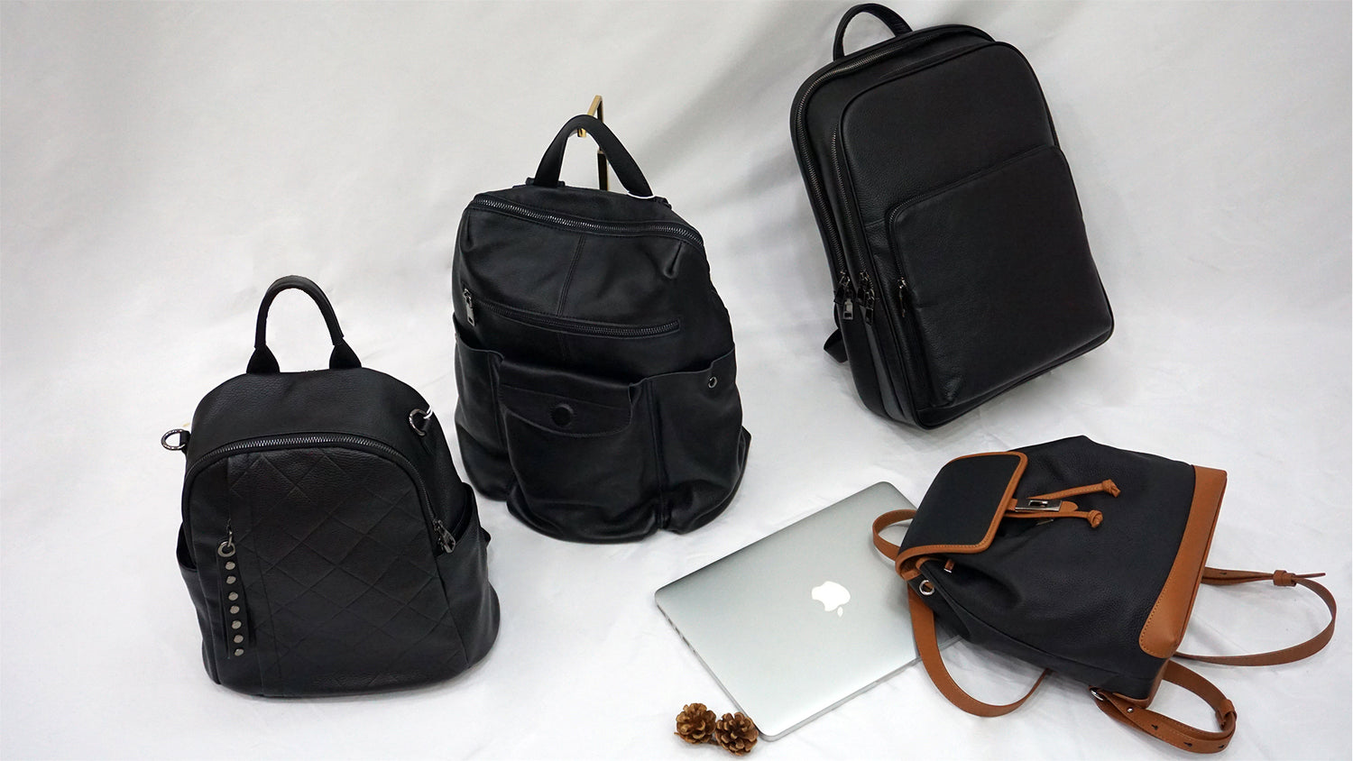 Women's leather backpacks by Tomorrow Closet (Singapore)