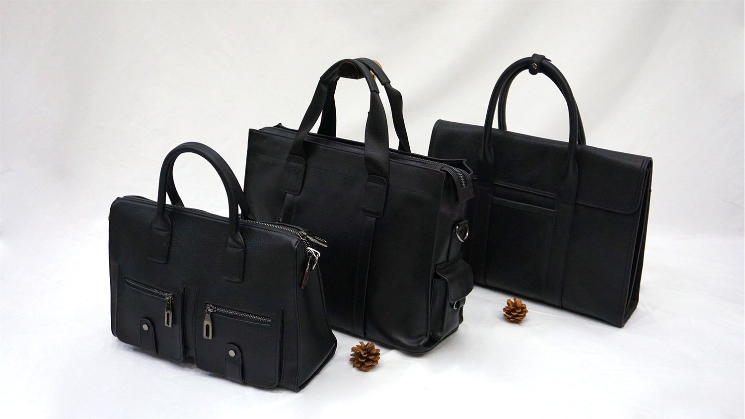 Women's leather briefcases by Tomorrow Closet (Singapore)