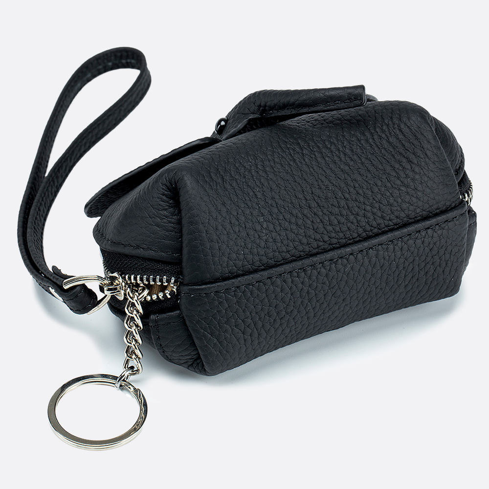Women's and children's genuine cowhide leather elephant pouch bag charm