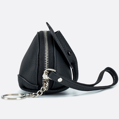 Women's and children's genuine cowhide leather elephant pouch bag charm