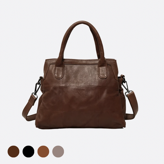 Women's genuine cowhide leather handbag Ingrid V2 design