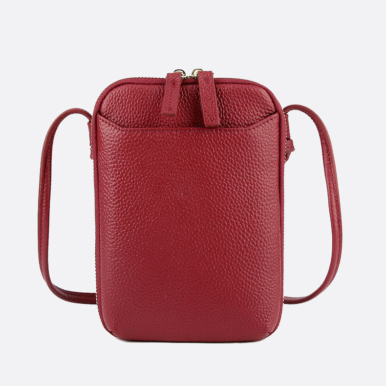 Women's genuine cowhide leather handphone bag Mirren Pouch V2 design