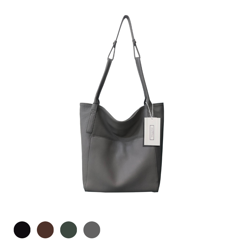 Women's genuine cowhide leather handbag Basket Lock V2 design