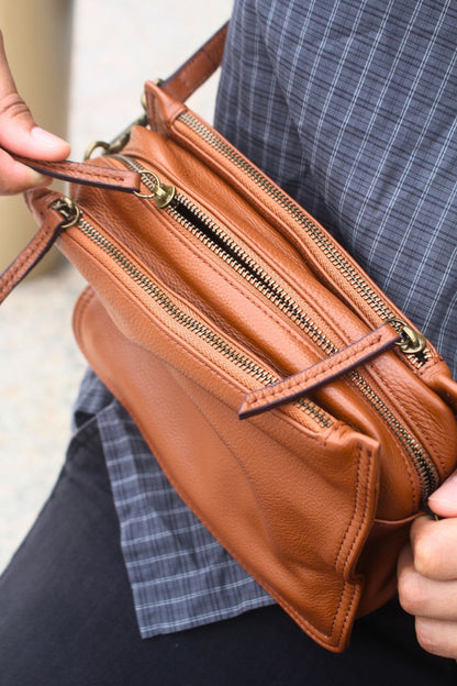 Women's genuine cowhide leather handbag Vivien V2 design