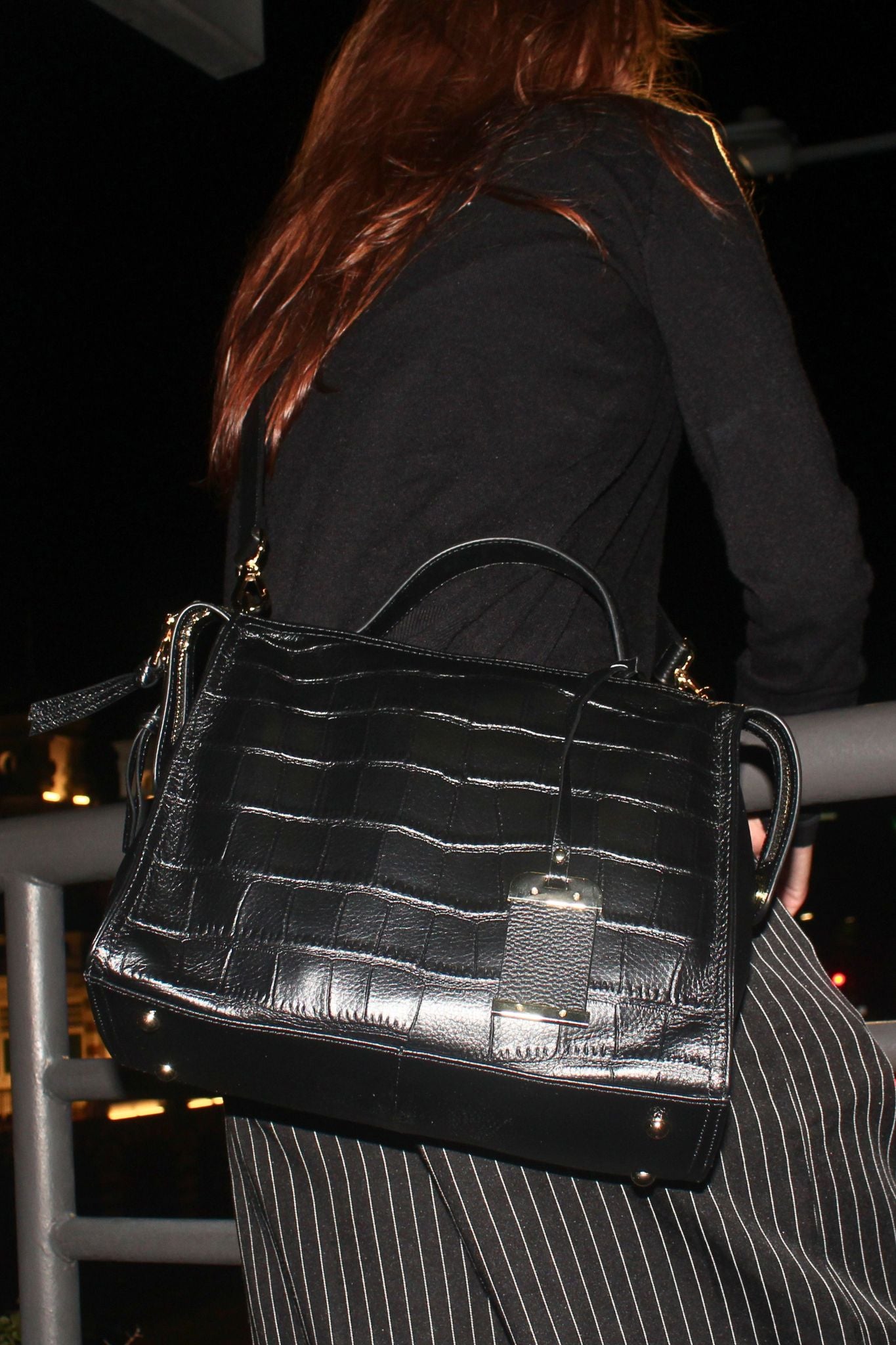 Women's genuine cowhide leather handbag Kabelky design