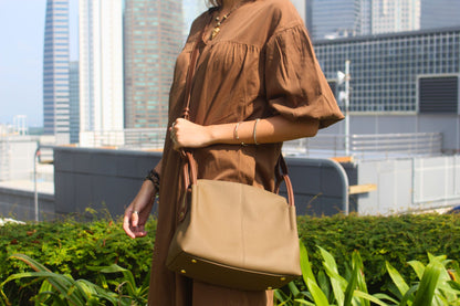 Women's genuine cowhide leather handbag Two Handle V4 design