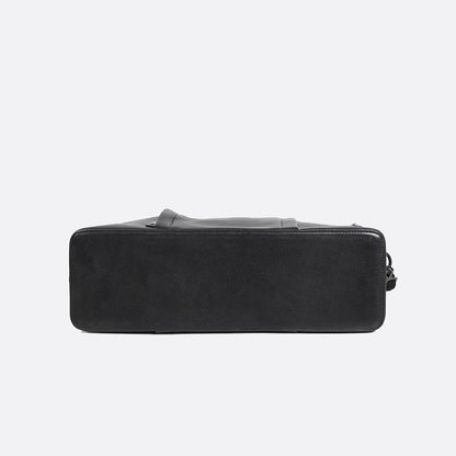 Unisex genuine cowhide leather Potter design briefcase with sling