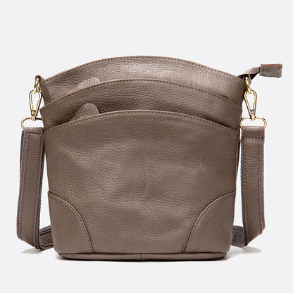 Women's genuine cowhide leather handbag Hayden design