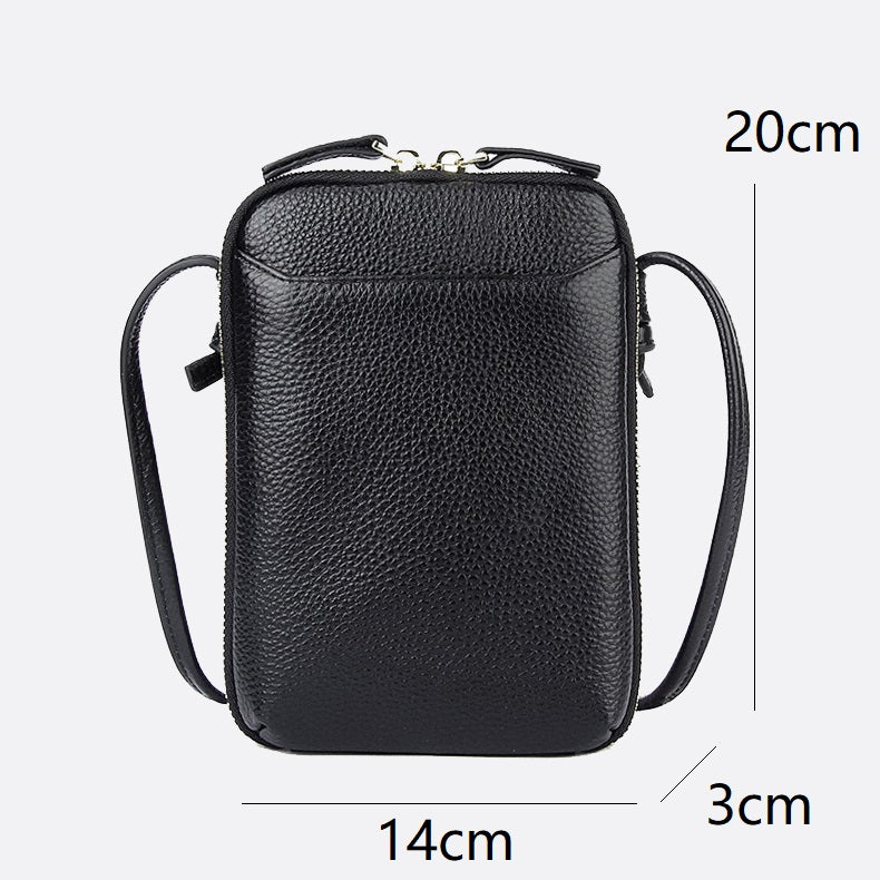 Women's genuine cowhide leather handphone bag Mirren Pouch V2 design