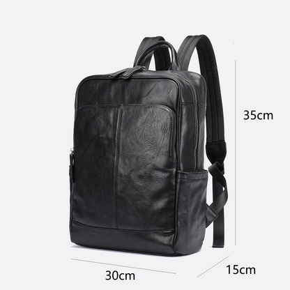 Unisex cowhide leather backpack Snap V3 design