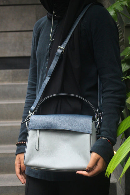 Women's genuine cowhide leather handbag Trika design