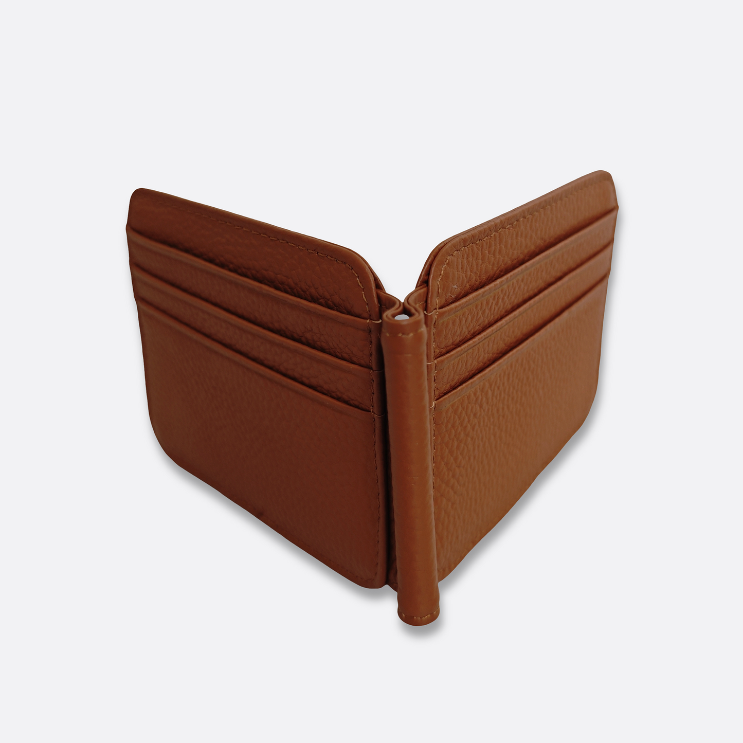 Unisex genuine cowhide leather money clip V2