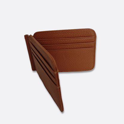 Unisex genuine cowhide leather money clip V2