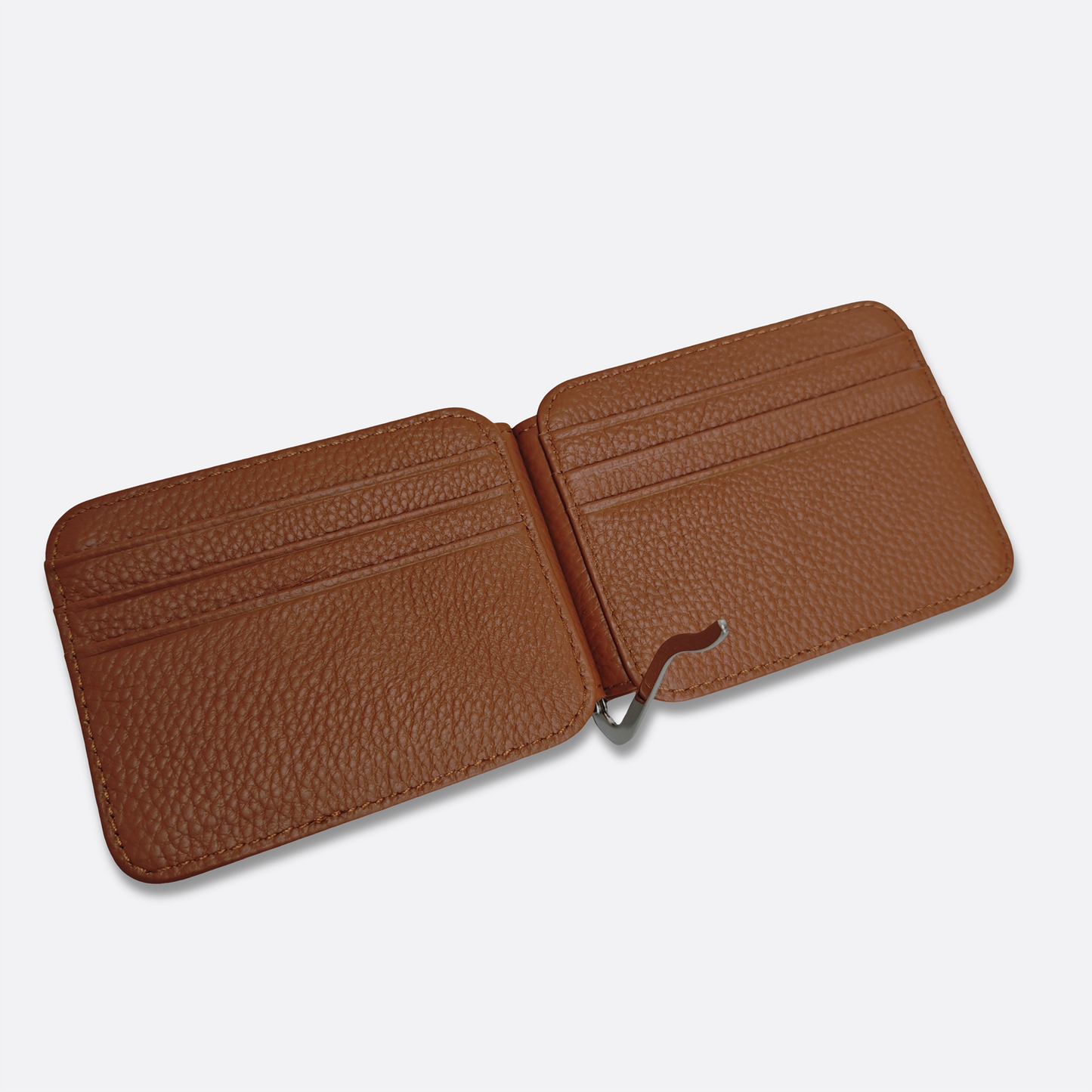 Unisex genuine cowhide leather money clip V2
