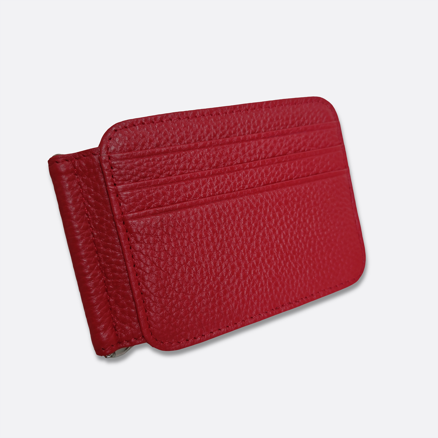 Unisex genuine cowhide leather money clip V2