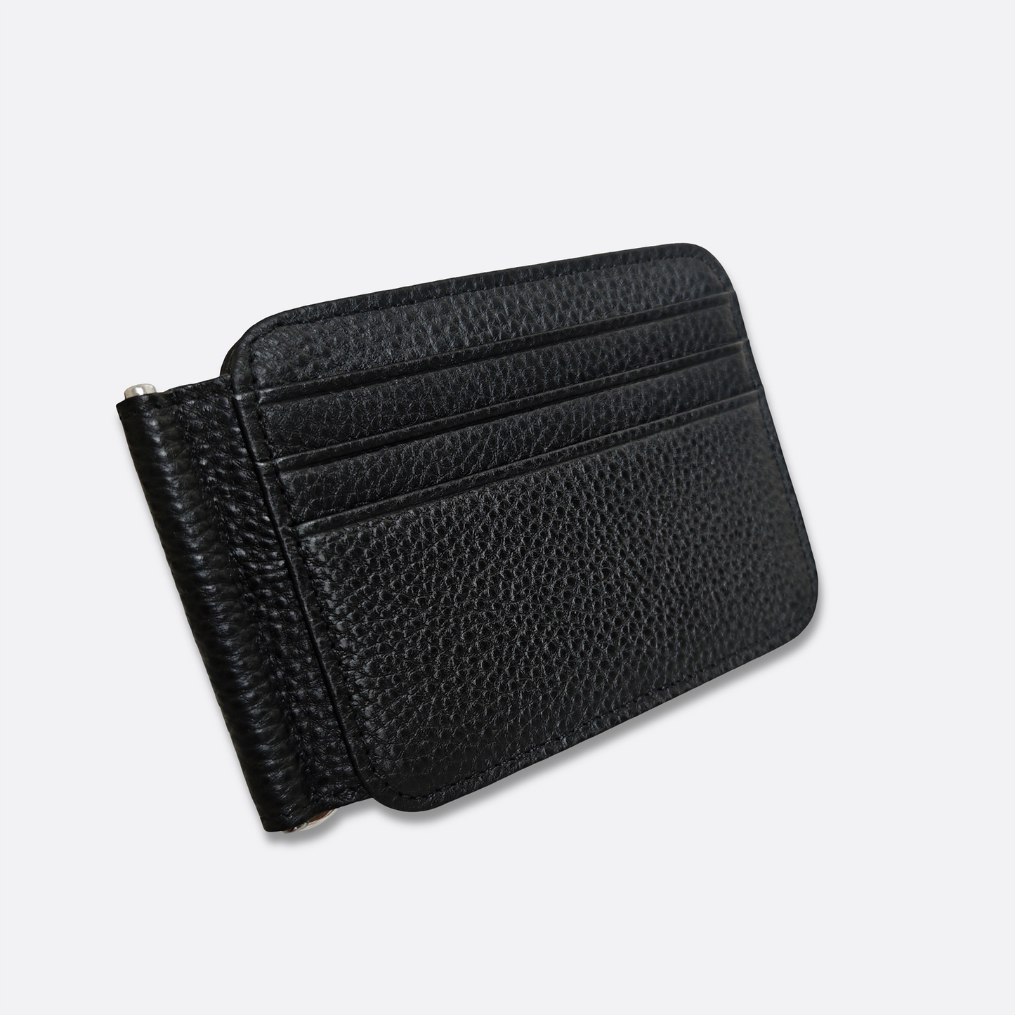 Unisex genuine cowhide leather money clip V2