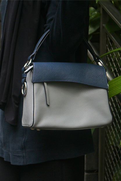 Women's genuine cowhide leather handbag Trika design