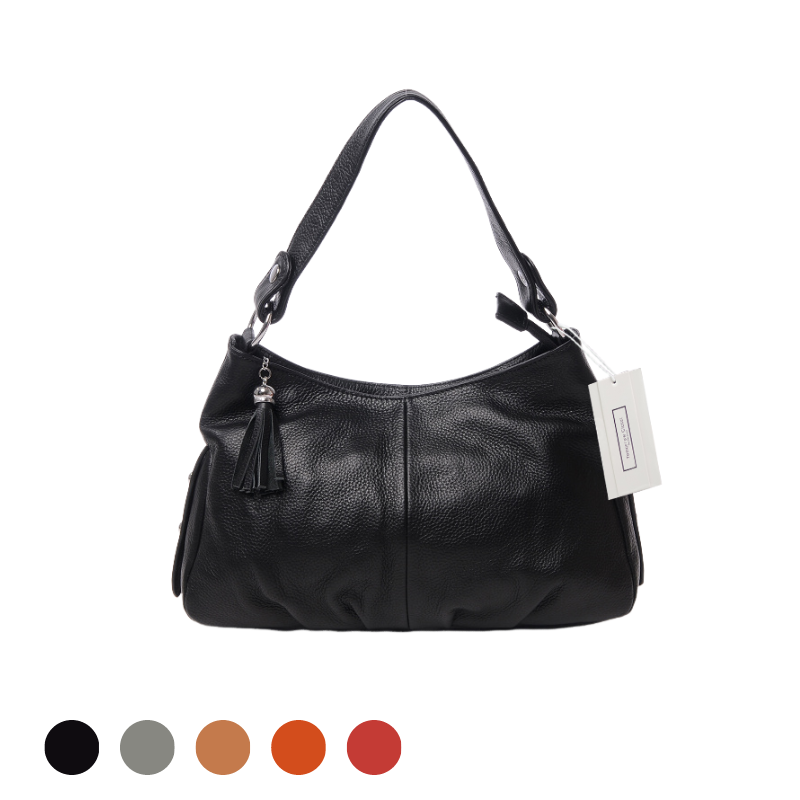 Women's genuine cowhide leather handbag Bora design