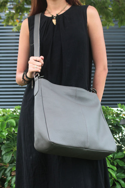 Women's genuine cowhide leather Hobo handbag Dilla V3 design