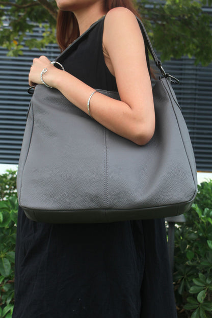 Women's genuine cowhide leather Hobo handbag Dilla V3 design