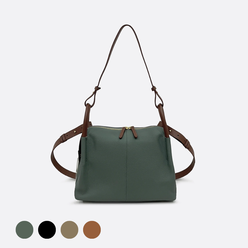 Women's genuine cowhide leather handbag Two Handle V4 design